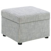 Orleans Furniture - Coaster - Winter Upholstered Hydraulic Lift Top Storage Ottoman Grey - 904138